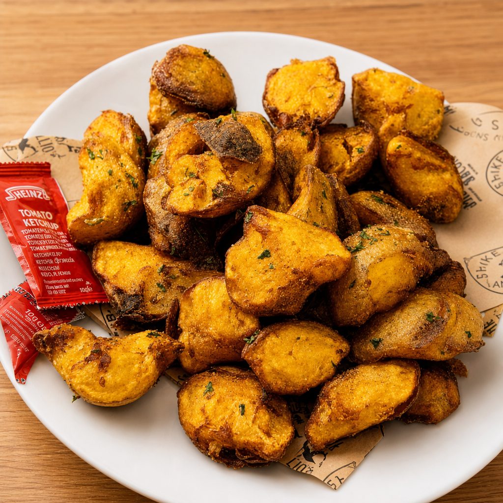 Crispy Yukon Potato.