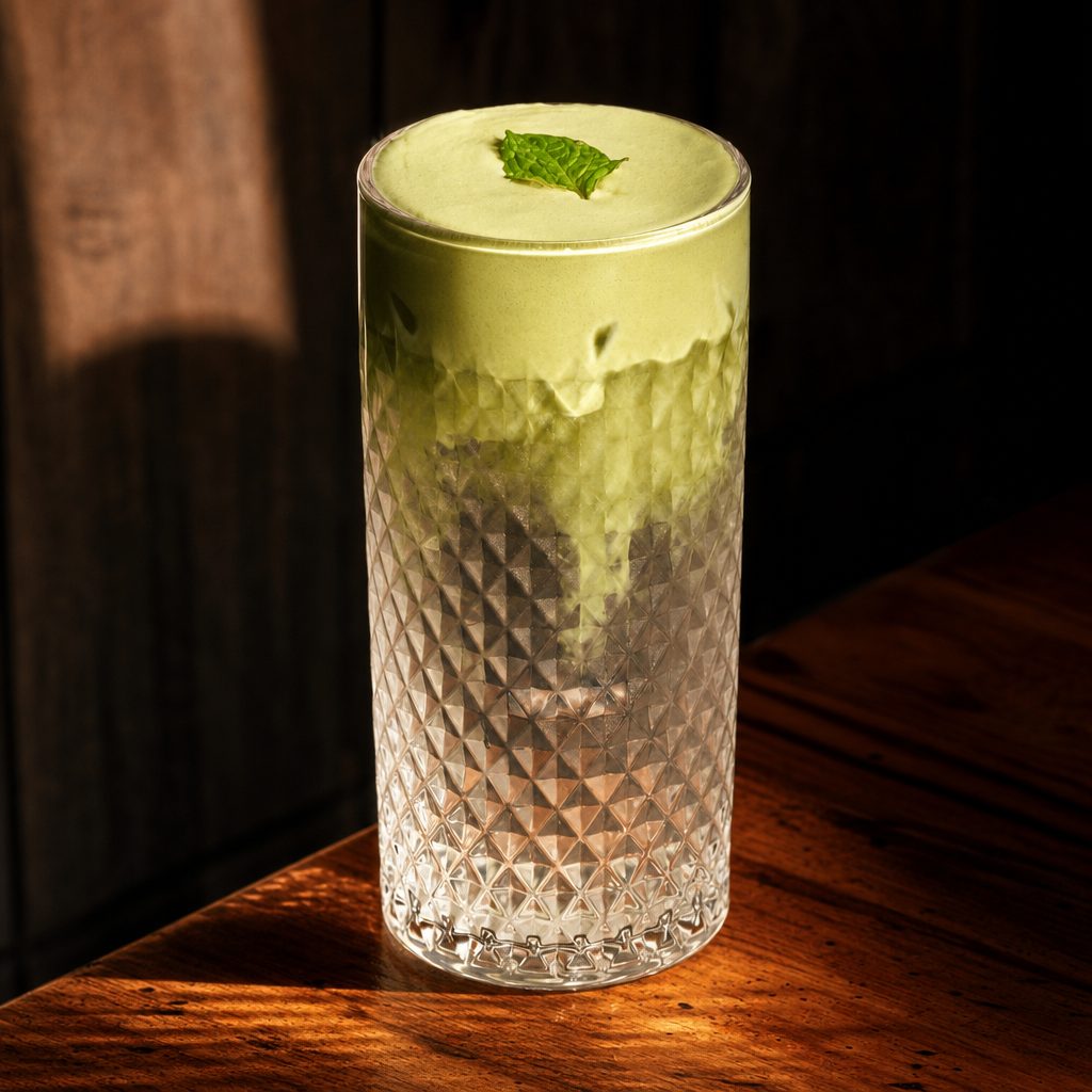Iced Coconut Matcha Cloud.