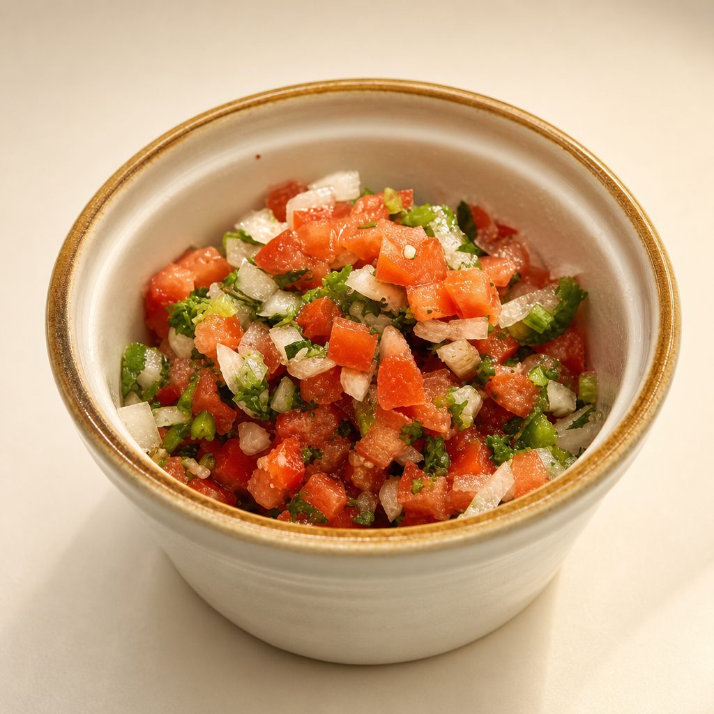 Kimchi pico de gallo.